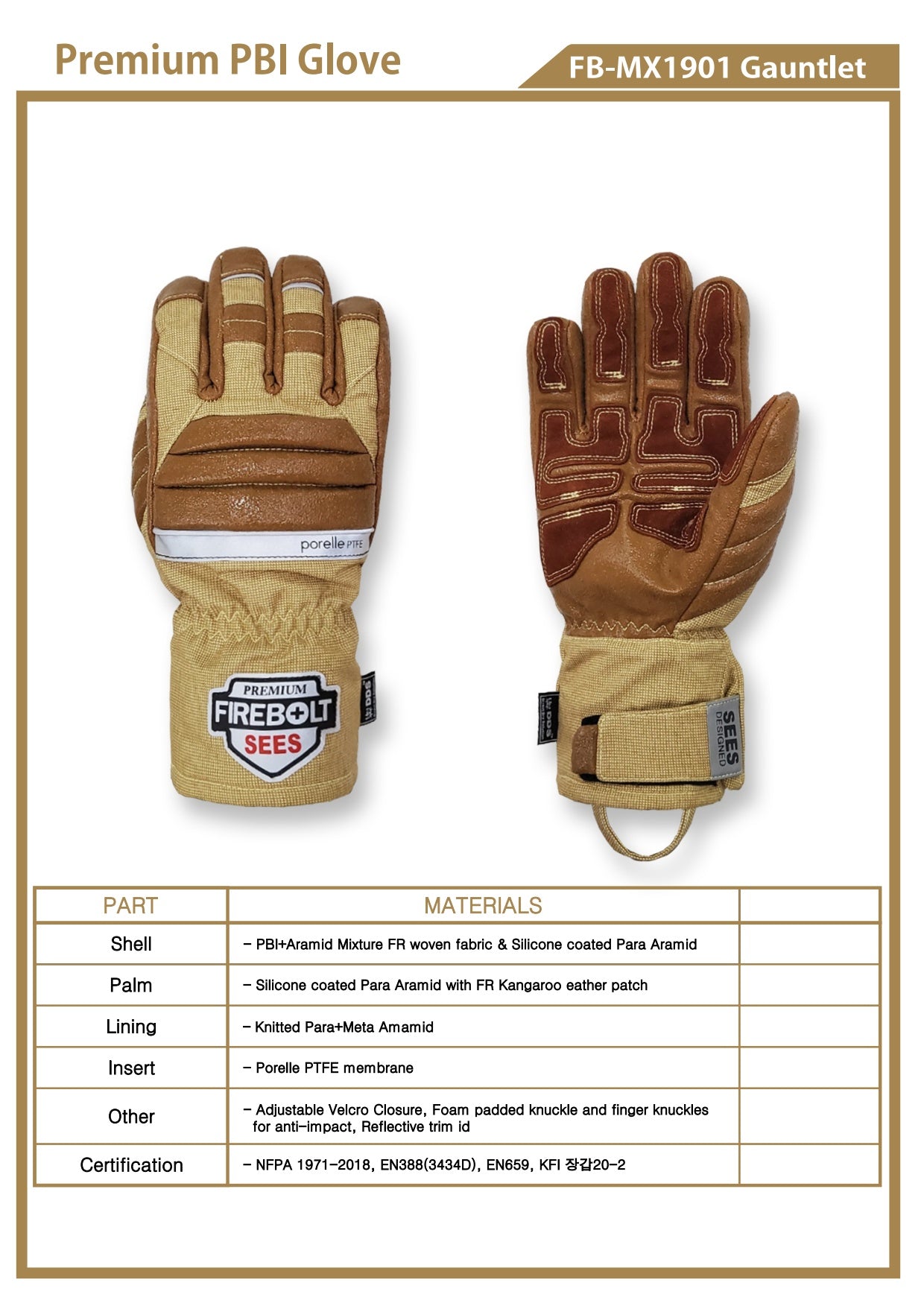 FireBolt MX Structural Firefighting Gloves