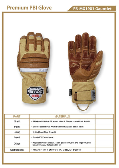 FireBolt MX Structural Firefighting Gloves
