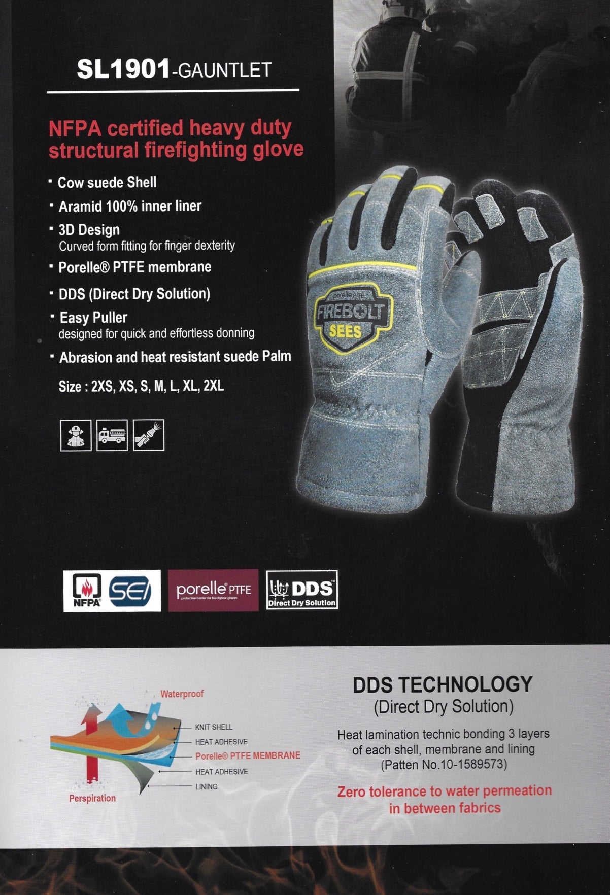 FireBolt SL Structural Firefighting Gloves