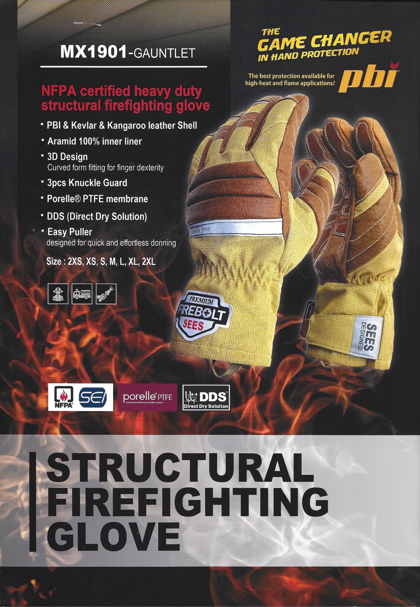 FireBolt MX Structural Firefighting Gloves